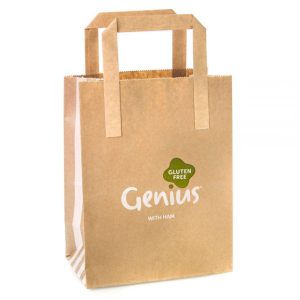 Wholesale Customized New Design Brown Craft Paper Bags with Handles for Shopping