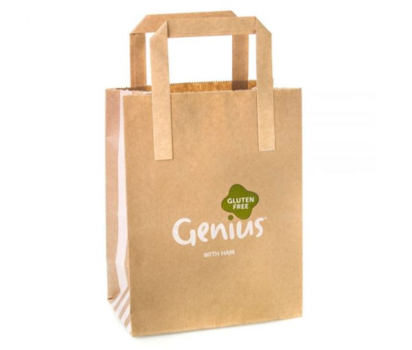 Wholesale Customized New Design Brown Craft Paper Bags with Handles for Shopping