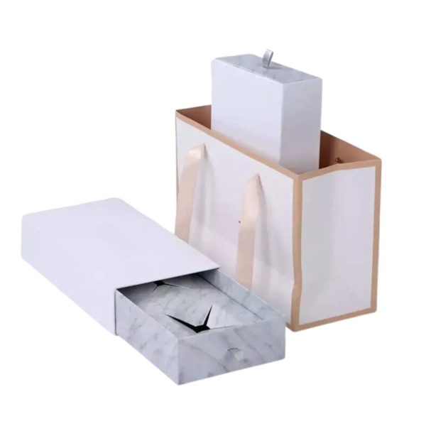 Custom Logo Jewelry Packaging Boxes, Cardboard Supplement Box with Corrugated Insert