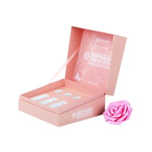 Personalized Pink Cardboard Cosmetic Packaging Box with Foam Insert