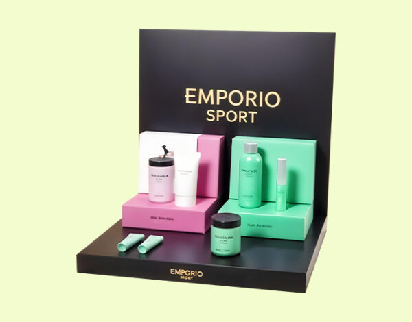 Cardboard Pop Counter Displays with Holes for Perfume