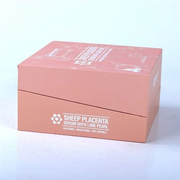 Personalized Pink Cardboard Cosmetic Packaging Box with Foam Insert