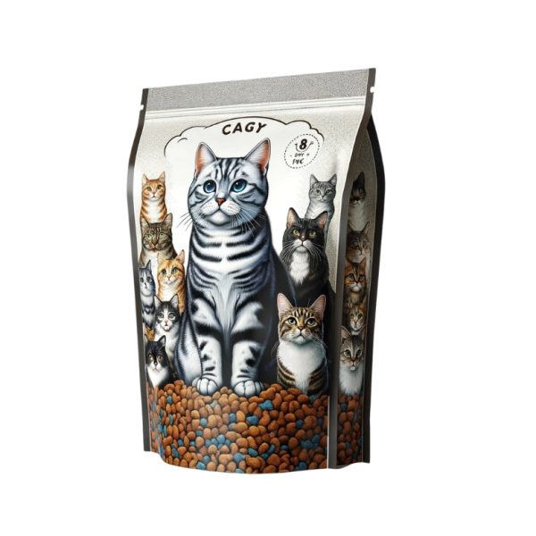 A Sustainable 8kg Cat Food Bag with Zipper, Both Biodegradable and Recyclable