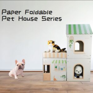 Paper Foldable Pet House 