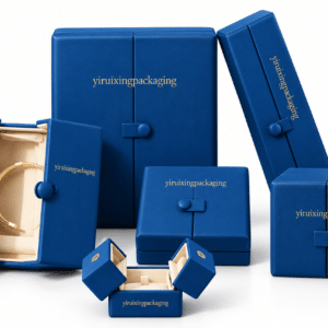 Royal Blue Double-Door Custom Luxury Jewelry Holders