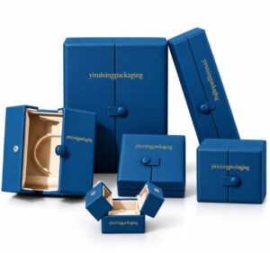 Royal Blue Double-Door Custom Luxury Jewelry Holders