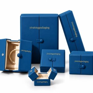 Royal Blue Double-Door Custom Luxury Jewelry Holders